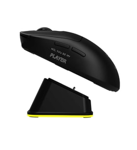 Jedel  Şarjlı Oyuncu Mouse Rgb Led Işıklı Standlı Kablosuz Mouse 1600Dpı Siyah WD157