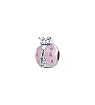 Fubena Taşlı Pembe Uğur Böceği Charm