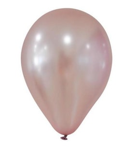 BALON METALİK DÜZ 12 inc GÜL KURUSU PK:100-