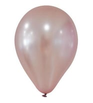 BALON METALİK DÜZ 12 inc GÜL KURUSU PK:100-