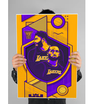 Anthony Davis Lebron James  Poster 60x90cm NBA Basketbol Afiş - Kalın Poster Kağıdı Dijital Baskı