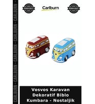 Özel Üretim Hediye Vosvos Karavan Dekoratif Biblo Kumbara - Nostaljik