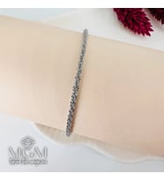Rodyum Çelik Bileklikler 17+5 Cm Uzatma Payı - Kbl0127