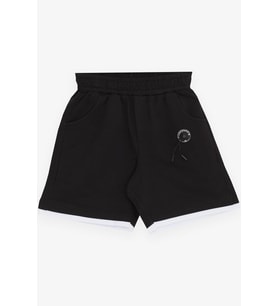 Breeze Girls & Boys Erkek Çocuk Şort Cepli Aksesuarlı 3-7 Yaş, Siyah