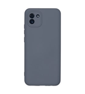 Samsung Galaxy A03 Kılıf Nano İçi Kadife Silikon - Gri