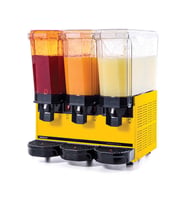 Samixir 60.SSSY Klasik Triple Soğuk İçecek Dispenseri, 20+20+20 L, Fıskiyeli, Sarı
