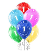 1 Yaş Baskılı Balon – 10 Adet