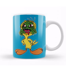 Creepy Reptilian  Tweety Kupa Bardak Porselen
