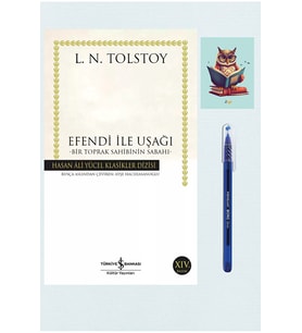 Efendi ile Uşağı - Tolstoy 9786053328490 (TÜKENMEZ KALEM VE NOT DEFTERLİ) (Krem)