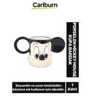 Özel Tasarım Dekoratif Şık Hediyelik Porselen Mickey Mouse Kupa Bardak 10*18 Cm