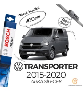 Bosch Rear Arka Silecek VW Transporter T6 2015-2020 ile uyumlu (Siyah)