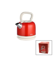 Sinbo Demlik Kettle Su Isıtıcı - Kırmızı - 2.2 Litre - Çelik - Retro Görünüm