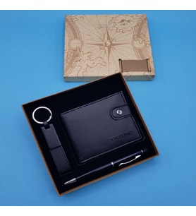 Siyah Touchpen Kalem Anahtarlık Ve Cüzdan