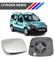 Citroen Nemo Sağ Dış Ayna Camı Yolcu Tarafı Isıtmalı
