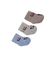 Erkek Bebe Havlu Üçlü Set 1 Ay,6 Ay Çorap (Kavun Çiçeği)