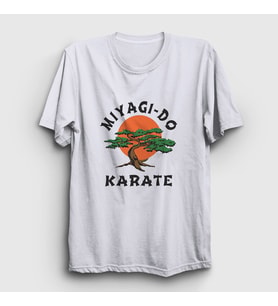 Presmono Unisex Beyaz Miyagi Do Karate Cobra Kai T-Shirt 471013tt (Beyaz)
