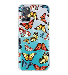 PrintiFy Oppo A92 ile Uyumlu Water Color 2  Kamera Korumalı Şeffaf  Kılıf