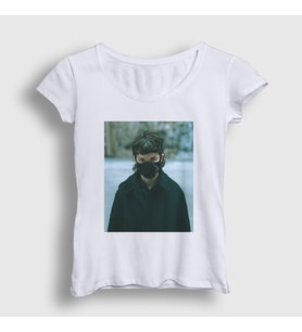 Presmono Kadın Beyaz Dj Techno I Hate Models T-Shirt 553433tt