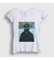Presmono Kadın Beyaz Dj Techno I Hate Models T-Shirt 553433tt