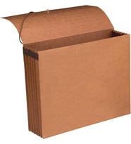 Kapaklı ve Kordon Kapatmalı%100 Geri Dönüşümlü Genişleyen Dosya Cüzdanı, Güçlendirilmiş, 5-1/4" Genişletme, Mektup Boyutu, Redrope, Kutu başına 10 (71198)