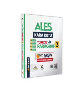 ALES Türkçenin Kara Kutusu ÖSYM ARŞİVİ ÇIKMIŞ PARAGRAF VİP 3 Soru Bankası Konu Özetli Çözümlü