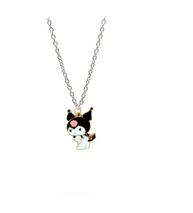Anime Kızı Kuromi Kolye (Gümüş)