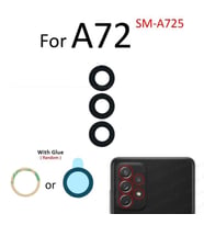 Tkgz Samsung Galaxy A72 Arka Kamera Camı Lens Yapışkanlı
