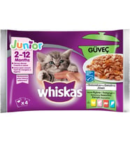 Whiskas Güveç Klasik Seçenekler 4'Lü Paket Yavru Kedi Konservesi 4 x 85 Gr