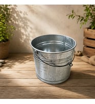 Metal Galvaniz Su Kovası 29 cm Yuvarlak Su, Süt kovası