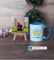 Öğretmenler Günü Hediyesi Fotoğraflı Dekoratif Taş, Kupa Bardak Beyaz Hediye (Model 4)