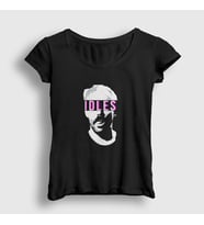 Presmono Kadın Siyah Joe Talbot Müzik Idles T-Shirt 509757tt