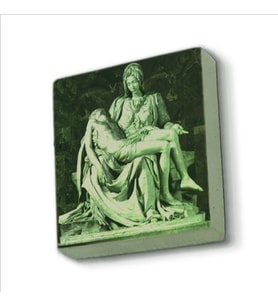 Pietà (Michelangelo, 1498) Baskılı Doğaltaş  Magnet(KRG-144)