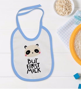 BK Kids Mavi Bebek Mama Önlüğü - Model 113
