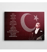 Atatürk Milli Egemenlik Kanvas Tablo