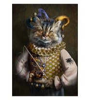 Kedi Portresi - Hamish Tablo Ahşap Poster Dekoratif