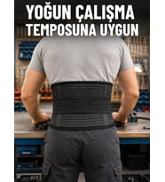 Bel Destek Korsesi Çift Sıkma Bantlı Ayarlanabilir Elastik Bel Kemeri