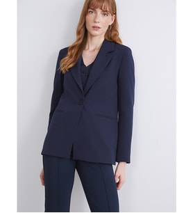 LCWAIKIKI Classic Lacivert Kadın Blazer Ceket