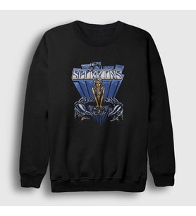 Presmono Unisex Siyah Miss Scorpions Sweatshirt 109707tt