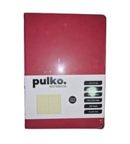 PULKO NOTEBOOK PND309437 KLASİK SERT KAPAK 15x21cm 80gr.224 SAYFA TERMO DERİ ÇİZGİLİ DEFTER - KIRMIZ
