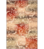 Eliana Home Baskılı, Yıkanabilir Kaymaz Taban Salon Halısı LNA0559 100x150 cm (Kahverengi)