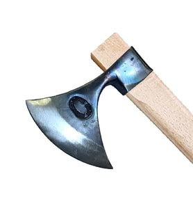 Karacasu Saplı Ay Balta 90 Cm - Dövme Çelikten