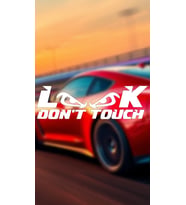 Look Dont Touch 20x6 Jdm Yazı Araba-motosiklet Cam Etiket Sticker Beyaz Renk