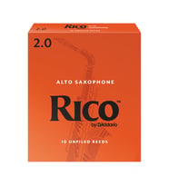 D'Addario RJA1020 Rico Orange Box Alto Saksafon Kamışı No: 2.0 (Başlangıç/Eğitim) - 10'lu Paket  Klasik Turuncu Kutu, Caz ve Eğitim İçin İdeal Standart