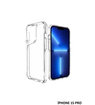 İphone 15 Pro Kılıf Kamera Çıkıntılı Şeffaf Darbe Emici Sert Silikon Kapak T-Max