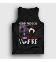 Presmono Unisex Siyah Vampire Müzik Olivia Rodrigo Atlet 499900tt