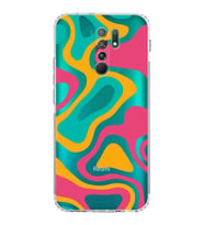 Xiaomi Redmi 9  Kamera Korumalı Kapak Renkli Desen Tasarımlı Şeffaf  Kılıf