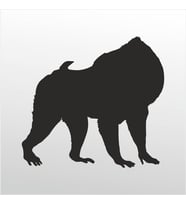 Folyo Sticker Orangutan 40cm Uzunluk (Karışık)