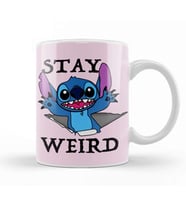 Stitch Stay Weird Kupa Bardak Porselen