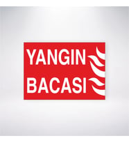 Yangın Bacası 21x28 Arkası Yapışkanlı Levha