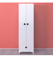 Kenzlife gardırop 2 kapaklı kapılı çekmeceli şebboy 168*50*42 byz ayaklı gardolap dolap (Karışık)